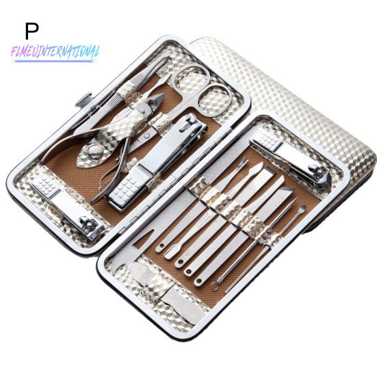 1 Set Professional Manicure Cutters Compact Stainless Steel Comfortable Case Manicure Kit Pedicure Supplies Hobbies Products