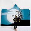 Hooded Blanket Adults Cozy Throw Super Soft Fleece Warm Winter Nap Home Decor