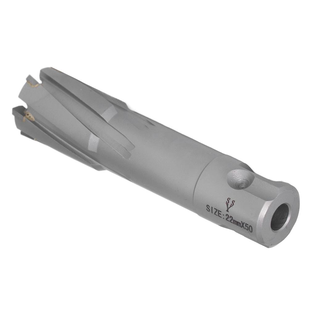 Annular Cutter Carbide Steel Plate Core Drill Bit Hallow Hole Saw Metric 50mm Depth 22mm