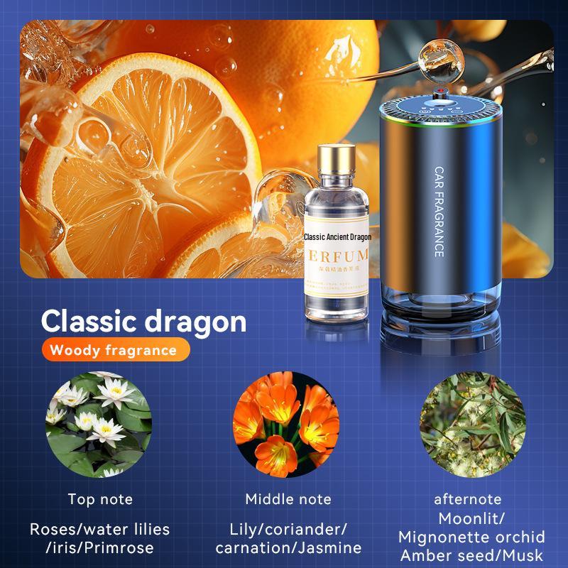 Aluminum Car Perfume Diffuser with Automatic Spray & Star Roof Atmosphere Light
