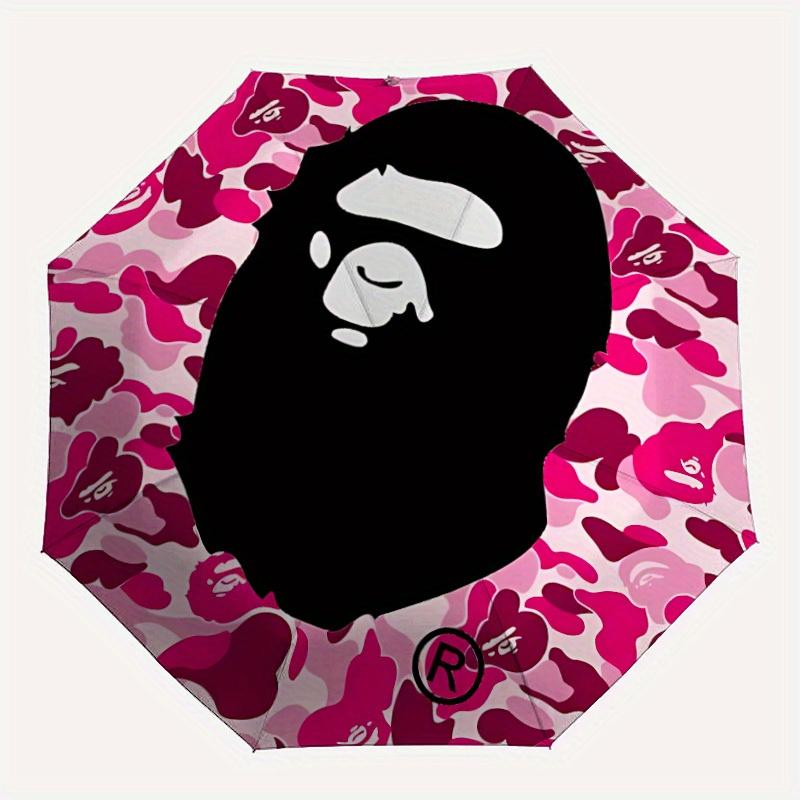 

1pc Bape Camo Windproof Automatic Umbrella, Lightweight for Women/Men, Perfect Christmas Gift a0811237