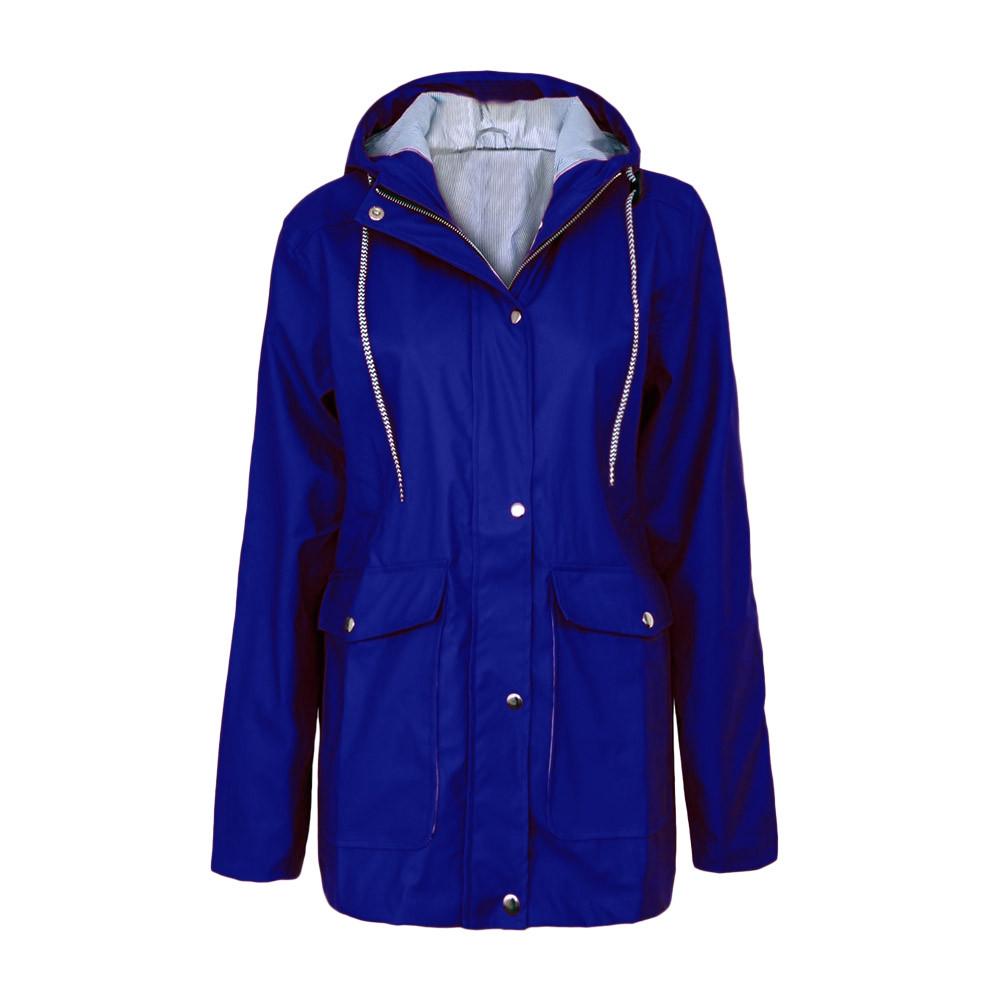  Solid Rain Jacket Outdoor Plus Jackets Waterproof Hooded Raincoat Windproof