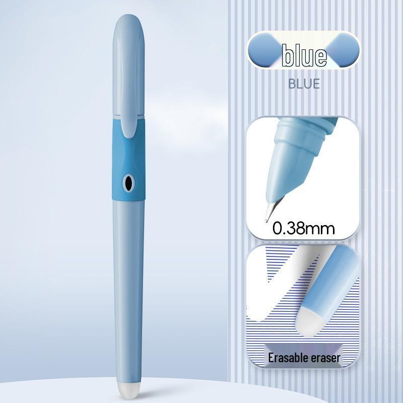 Ergonomic Student Pen with 0.38mm Tip & Replaceable Ink: Ideal for Learning, Calligraphy, and Homework