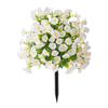 Artificial Plant Outdoor Artificial Morning Glory Flower Ground Stake Weather Resistant Plastic Flower For Garden Patio