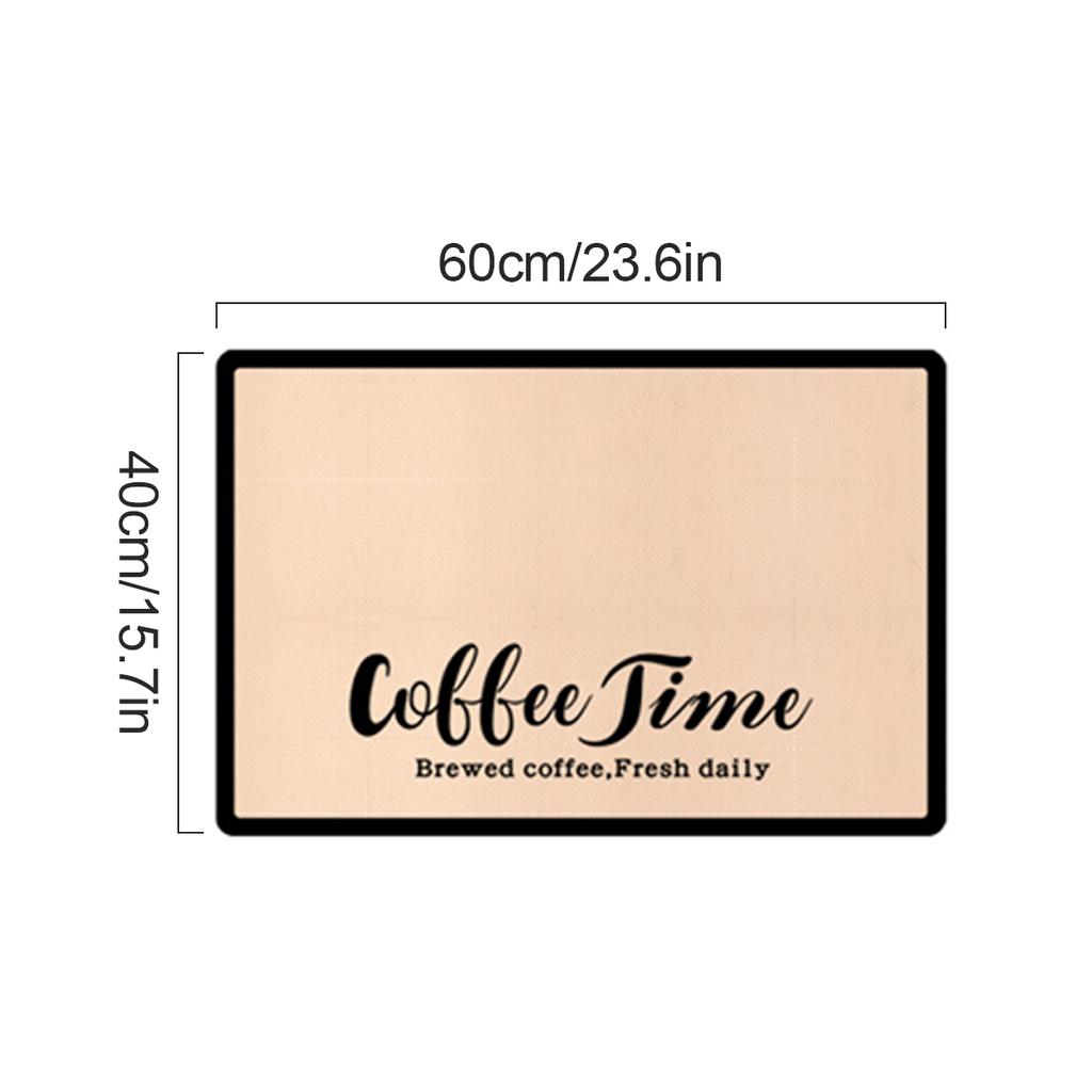Leeseph Coffee Mat Waterproof Silicone Dish Drying Mat Quick Dry Coffee Mat, Coffee Bar Accessories Fit Under Coffee Pot