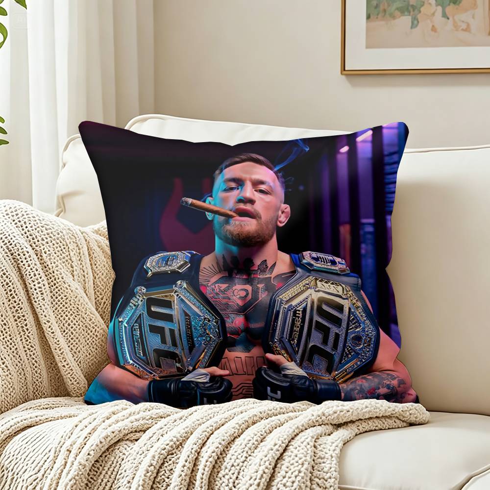 Cool CConor MMcGregor Customizable Square Cushion Cover Double Sided Print Pillow Case