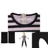 Wednesday Addams Pugsley Addams Jumpsuit Kids Xmas Halloween Theme Party Cosplay