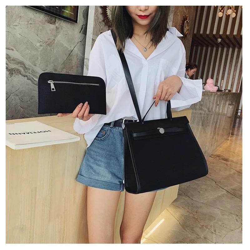 Moda Donna Piccole Borse a Tracolla in Tela Borse a Mano da Donna di Alta Qualità Borse a Spalla Lusso Designer Ladies Tote Borsa a Tracolla