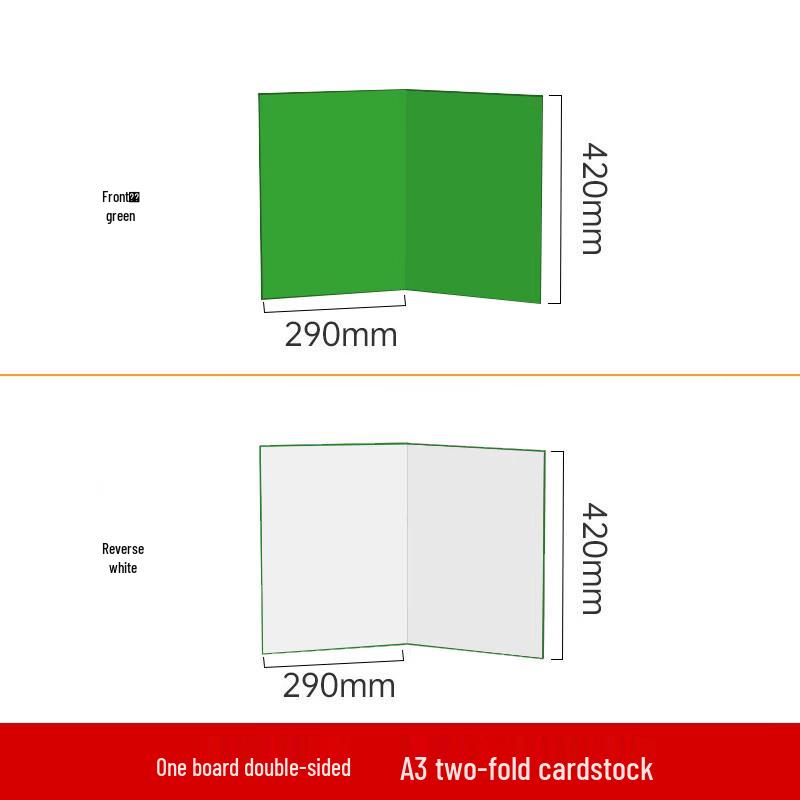 OLOEY A3 Foldable Green White Photography Reflector