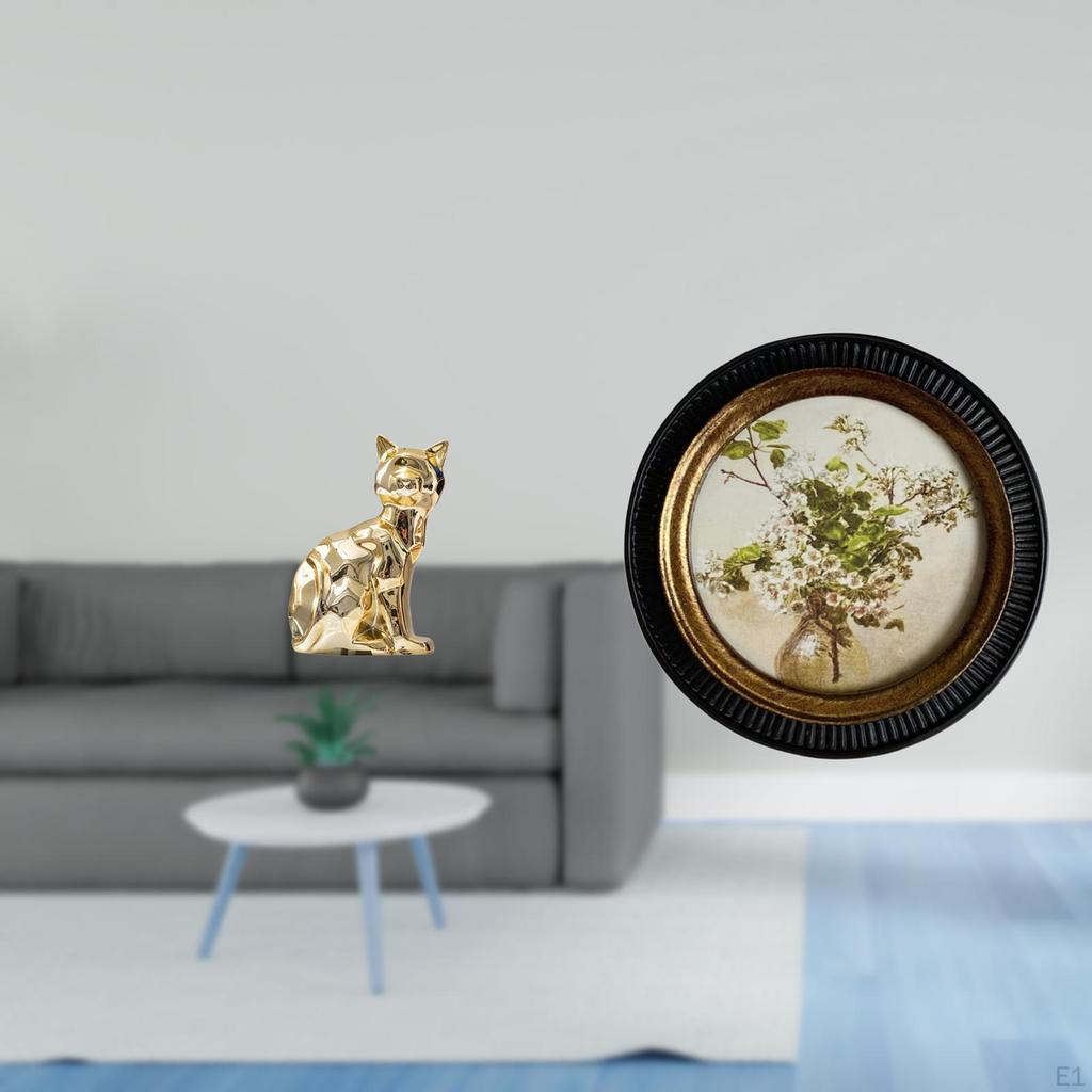 Elegant Animal Sculpture Embossed Resin Ornament for Fireplace And Bedroom Retro Home Decor with