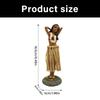 Vibrant African Dancing Girl Sculpture Handcrafted Resin Car Dashboard Decors For Home Office Display