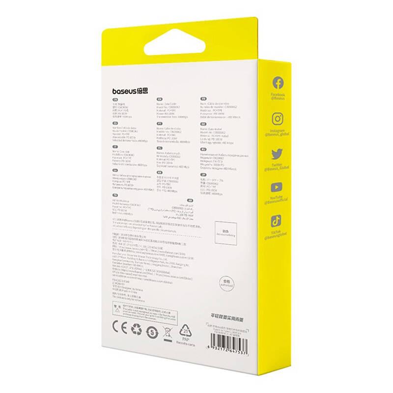 Kabel Usb-C Do Usb-C Baseus Free2Draw, Pd, 100W, 1M (Czarny)