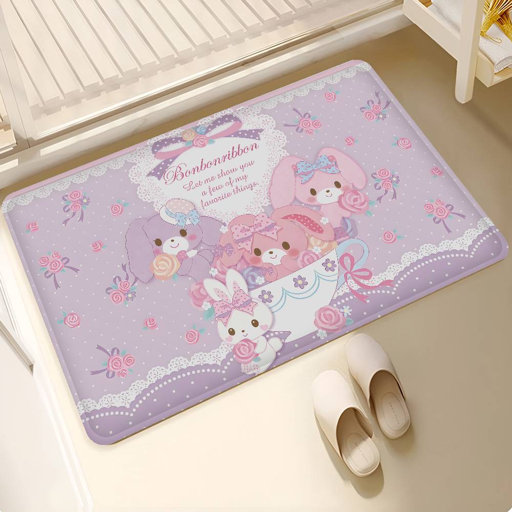 

Cute B-bonbonribbon Entrance Door Mat Nordic Style Home Doormat Bathroom-Toilet Mats Bedroom Hotel Decor Mat 50x80cm