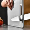 Foldable Double-Sided Thawing Cutting Board 4-in-1 Aluminum Alloy Chopping Board with Knife Sharpener and Garlic Grinder