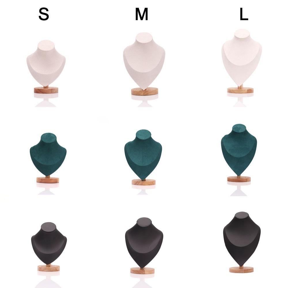 Show Jewelry Storage Rack Suede Neck Display Props New Necklace Display Rack  Necklace