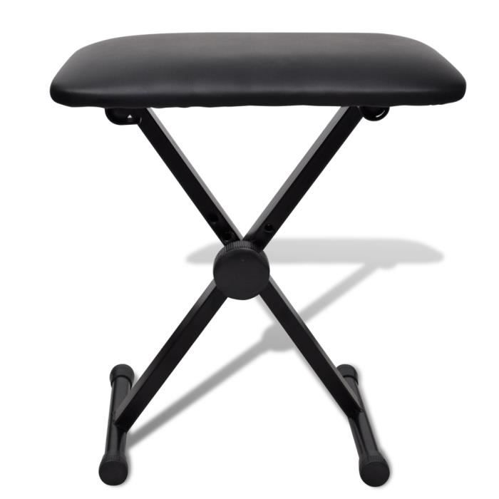 VidaXL Tabouret pliable et réglable de piano
