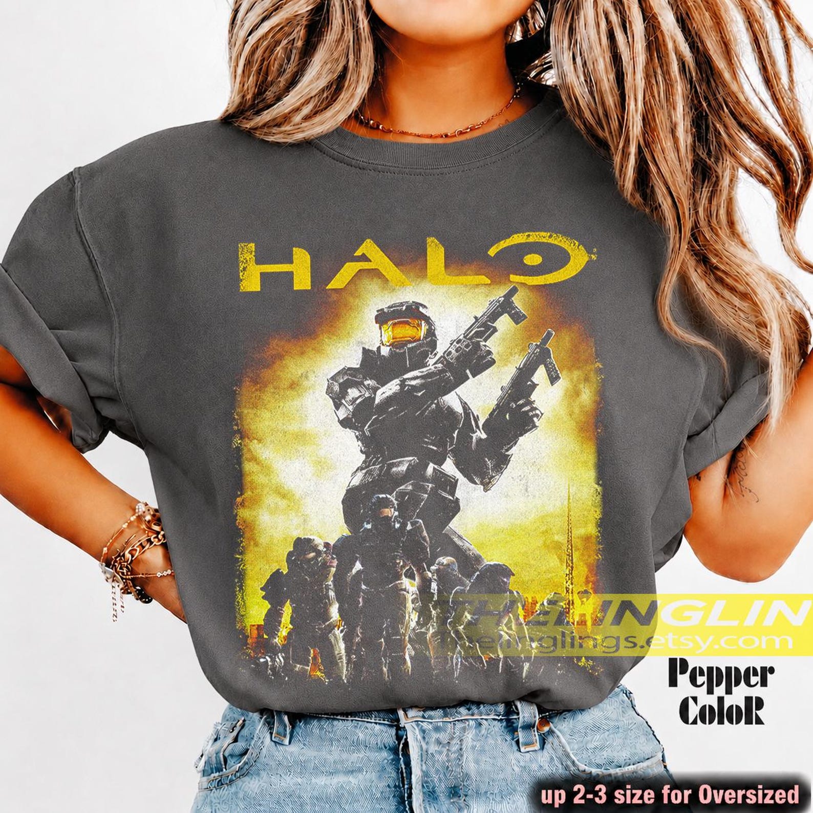 Vintage Comfort Colors® Halo Reach 2 Shirt, Y2K Halo Gaming Fan Shirt, Gift For Women and Man Unisex T-Shirt FD XL