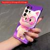 2DFlat Samsung phone case Pink-Glasses Kitty Phone Case Applicable to Galaxy S22 S23 S24 S25ULTRA S26 A12 A13 A14 A15 A16