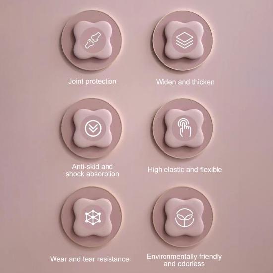 2Pcs Yoga Knee Pads Extra Thick TPE Anti-slip Sports Pain Relief Cushion Men