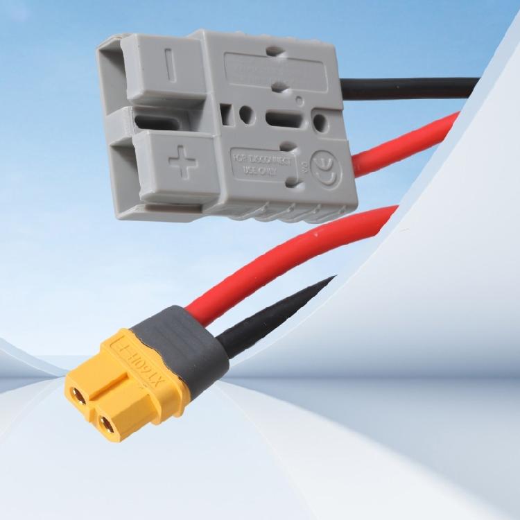 Versatilitys 50A 600V Battery Adapters Cable Charging Cable with ADS and XT60 Connectors 30cm Length Wide Compatibility