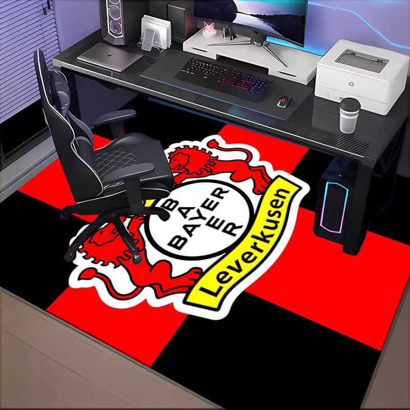 Bayer Football Club Printed Office Carpet Chair Cushion Entryway Rug, Rugs for Living Room, Bedroom Christmas gifts