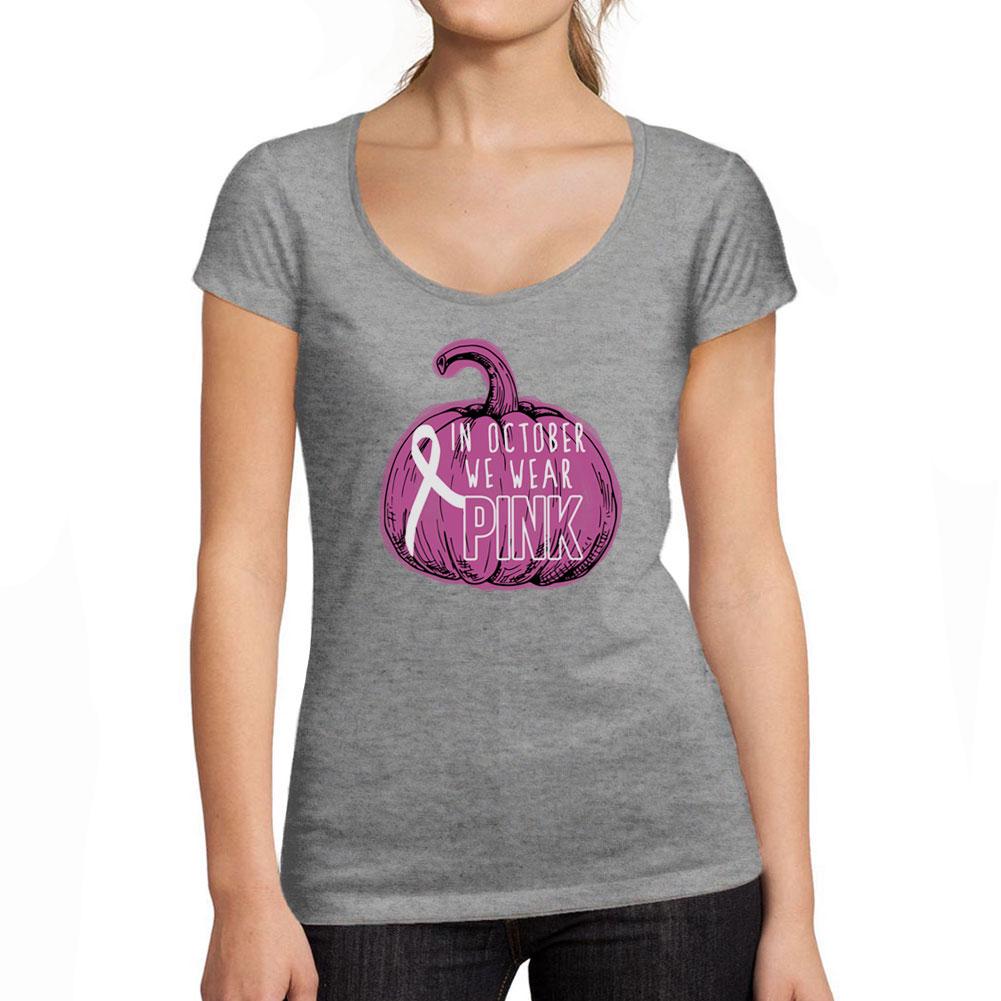 Ultrabasic Tee-Shirt Femme Manches Courtes In October We Wear Pink