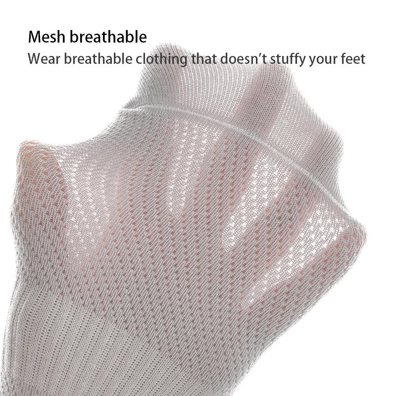 6Pairs High Quality Men's Mesh Socks Combed Cotton95% New Casual Breathable Socks Man Stripe Male Sock EU39-45