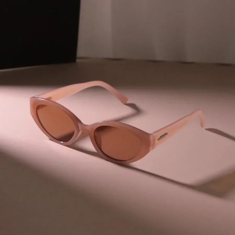 Small Frame Oval Sunglasses Women Men Designer Brand Sun Glasses Female Mirror Colors Luxurious Black Fashion