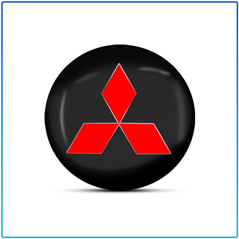 For Mitsubishi Lancer Lancer ASX Outlander 2 3 Pajero Mirage exzos Pajero 4 4PCS Auto Wheel Center Hub Tyre Vehicles Caps Cover Rim Sticker Badge