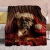1Pc Cartoon Print Flannel Blanket, High Quality Comfortable for All Seasons, Home Decor, Warmth and Comfort, Perfect for Christmas Birthday Gift