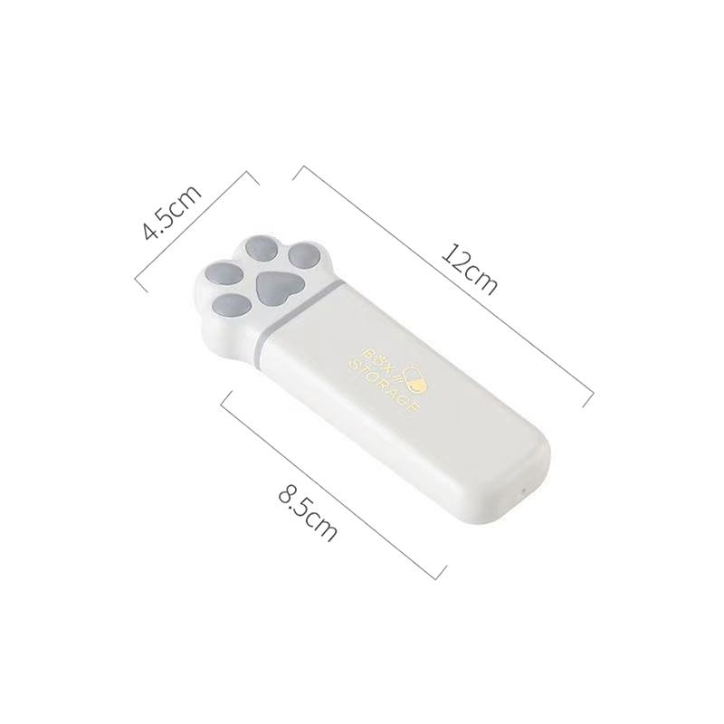 

1/2pcs Portable 3 Grids Mini Cat Claw Pill Cases Pill Capsule Storage Box