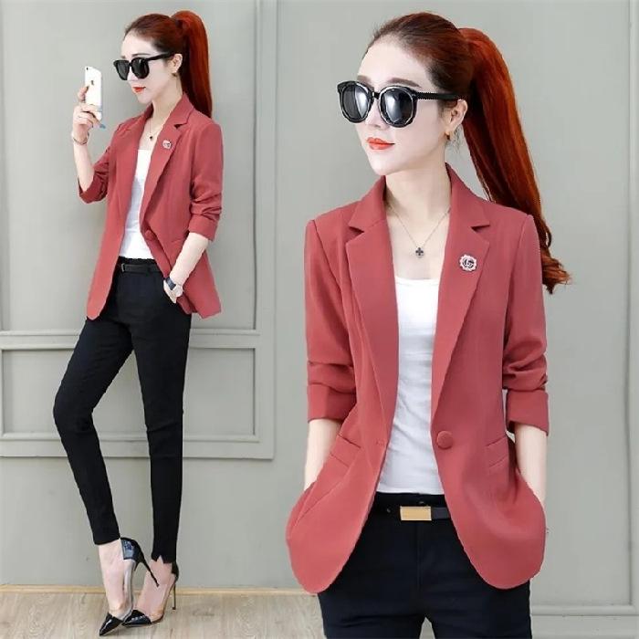 Spring 2023 Women's Trendy Thin Blazer Jacket - Stylish Formal Top