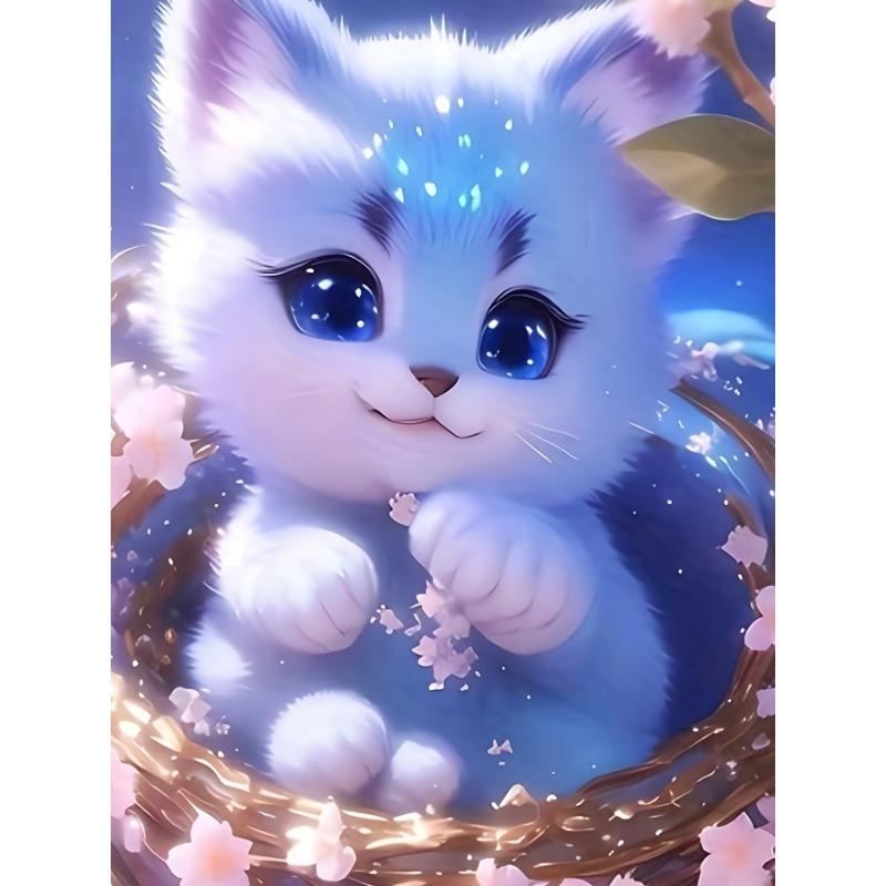 Modny T-shirt z krótkim rękawem z grafiką 3D kotka dla dziewczynek na lato, sportowy, modny, urocze topy z kotem, odzież