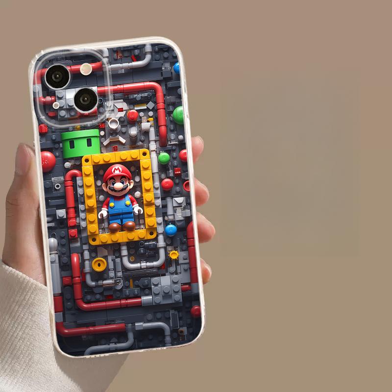 Suitable for Apple 16 Phone Case 15plus, Transparent 14 Silicone 13mini Protective Case 12promax