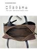 Matte Suede Retro Leather Tote Bag - Women's Large Capacity Shoulder Bag