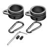 Aluminum Alloy Flag Pole Rings (Set of 2) Compatible with For 0 75 Inch Poles Featuring Advanced Rotating Design