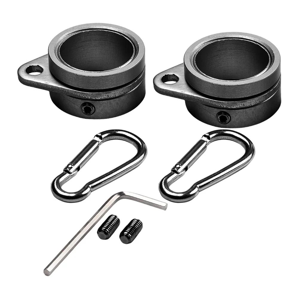 Aluminum Alloy Flag Pole Rings (Set of 2) Compatible with For 0 75 Inch Poles Featuring Advanced Rotating Design