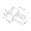 6 Pieces Fish Tank Screen Net Holder Bracket Landscape Net Mounting Holder Multifunctional Transparent Acrylic Bracket