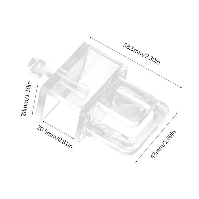 6 Pieces Fish Tank Screen Net Holder Bracket Landscape Net Mounting Holder Multifunctional Transparent Acrylic Bracket