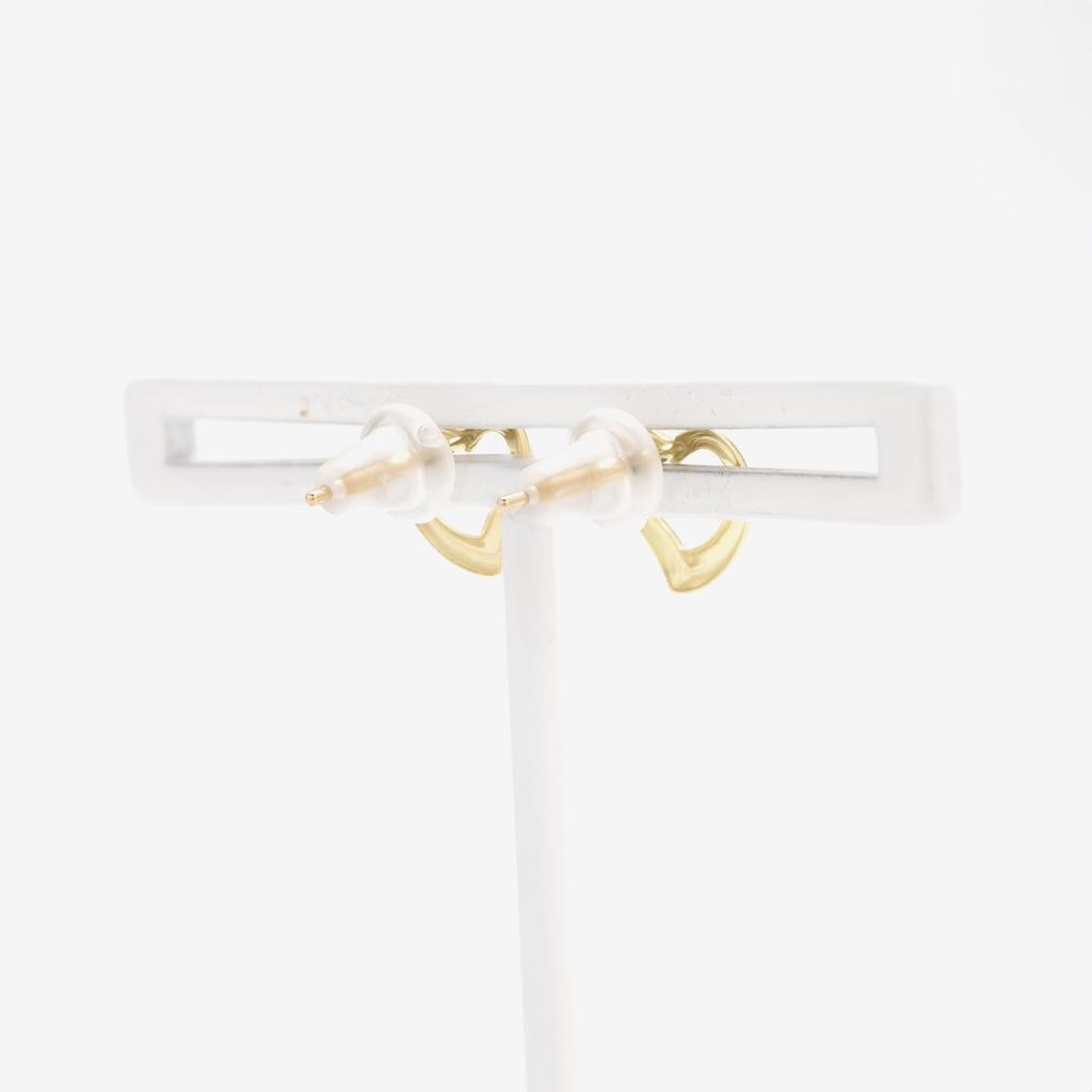 ESTELLE [Official] Women's 10K Yellow Gold Heart Motif Earrings 0202-3563-0019-0000