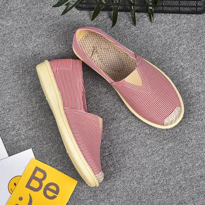 Women's Fashion Spring Summer Casual Flat Shoes Round Toe Loafers Shoes Fisherman Boat Shoes Women Lazy Hemp Rope Weave Shoes