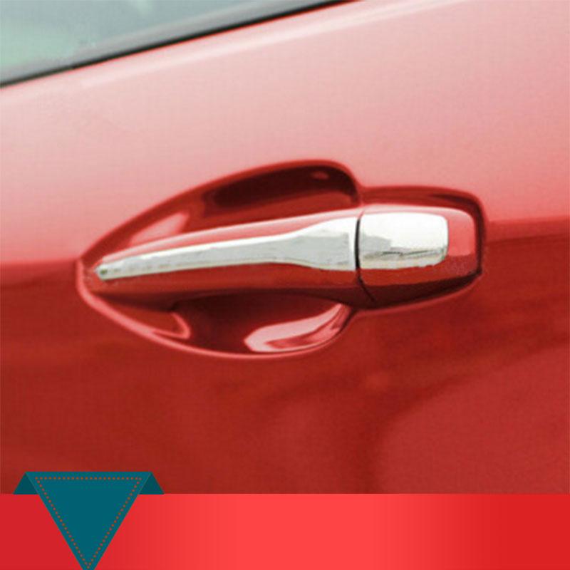 Stainless Steel Door Handle Cover Decoration Sticker for Peugeot 207 308 407 2008 2009 2010 Citroen C4 2004-2010 Car Styling