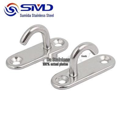 Stainless Steel Oval Buckle Ceiling Hook with U-Shaped Ring and Door Buckle for Boat Cleat Base