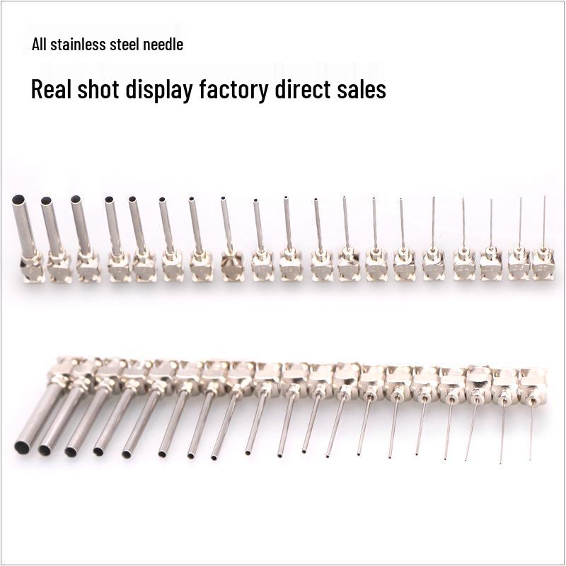 1-Inch Stainless Steel Dispensing Needle Tip, 25MM 304, for Epoxy Glue Coating Dispensers