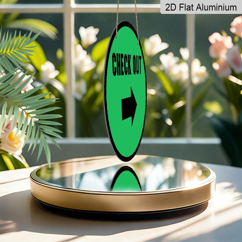 2D Flat 1pc Green CHECK OUT Direction Sign, CHECK OUT Right Arrow Sign, Easy-to-See Cashier Guide for Small Business & Retail Shop, Wall Decor for