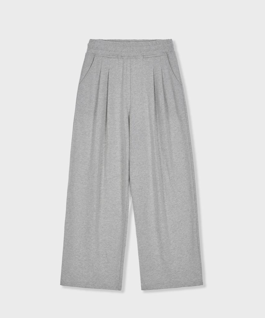 GLW Wide Double-Pleat Sweatpants Gray