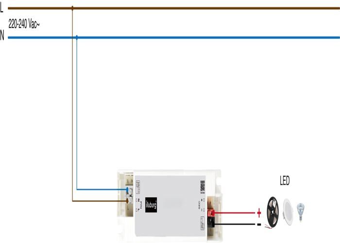 Transformateur - illuburg - xs-xxv24 - 60w - intérieur - flickerfree