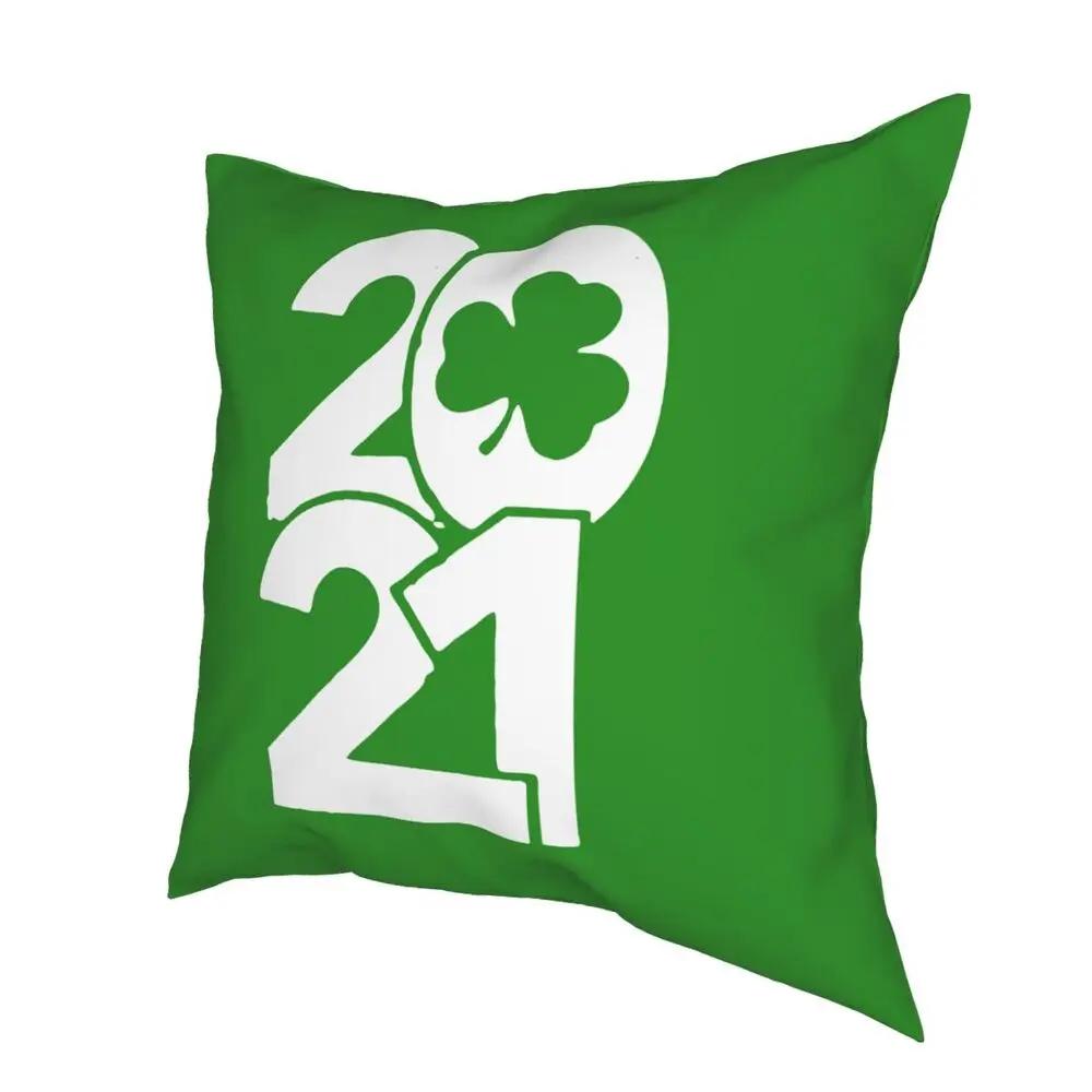 St. Patrick's Day Shamrock Throw Pillow Cover Cushions for Sofa Irish Saint Paddys Leprechaun Clover Holiday Cushion Covers