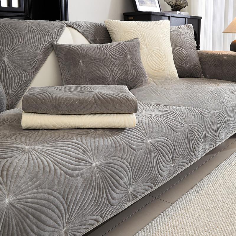 

Зимняя плюшевая подушка для дивана, высококачественная простая подушка, нескользящий чехол, тканевое полотенце, универсальное на четыре сезона 70*70cm