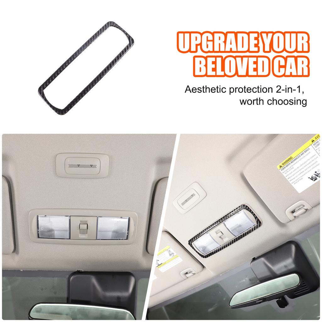 Soft Carbon Fiber Reading light Switch Trim Cover For Nissan Frontier D41 2024+